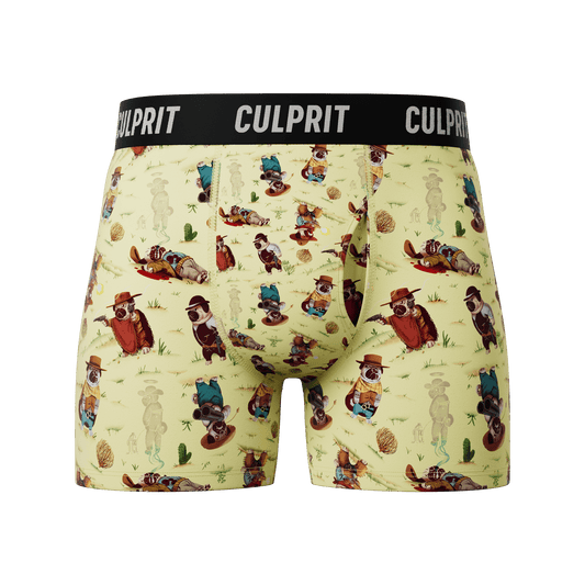 The Good The Bad and The Pugly 🌵 - Culprit Underwear - Boxer Briefs w/Fly - BB2 - PUG - S