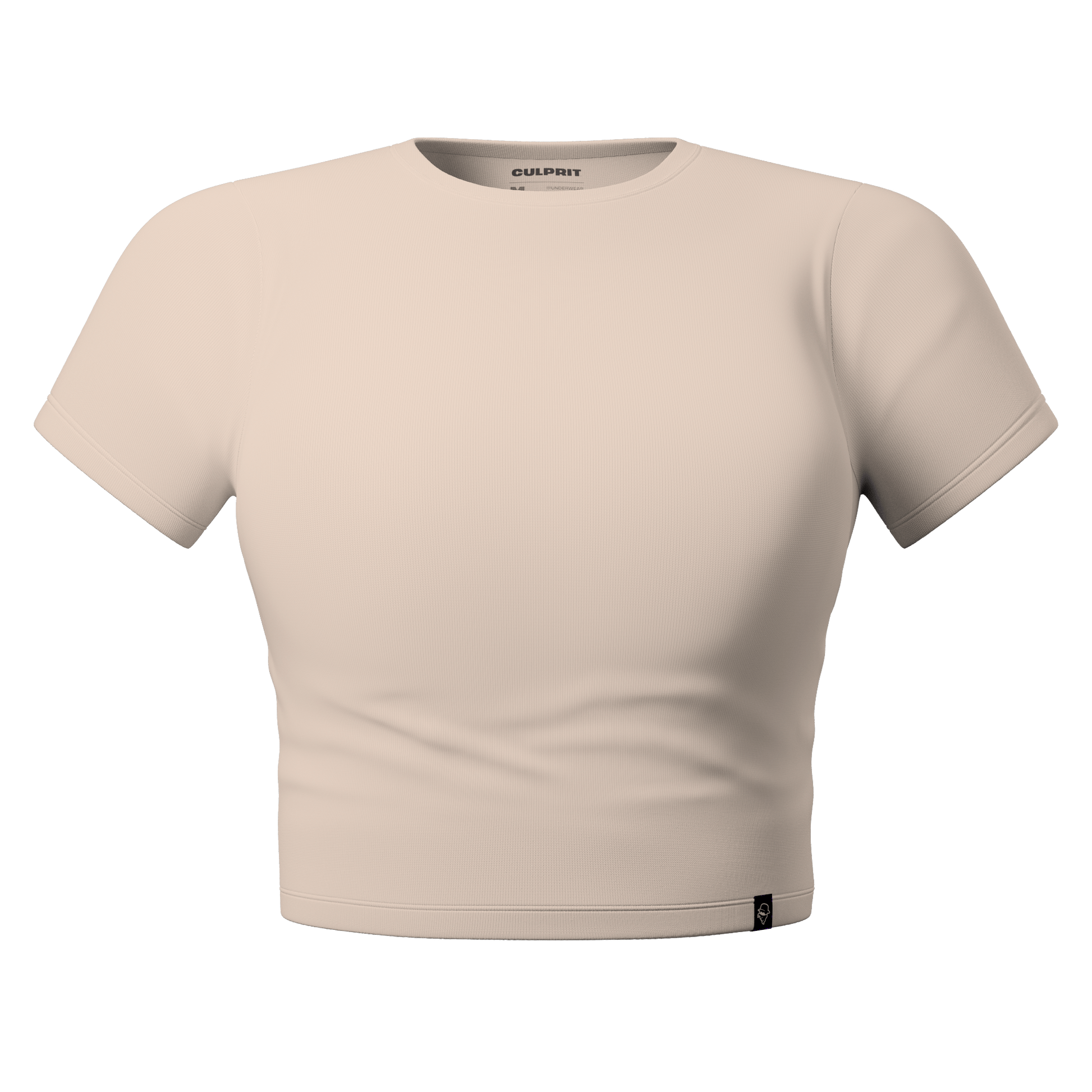 Toasted Marshmallow 🍨 Cropped Tee - Culprit Underwear - Baby Tee - BABYT - NOUG - XS