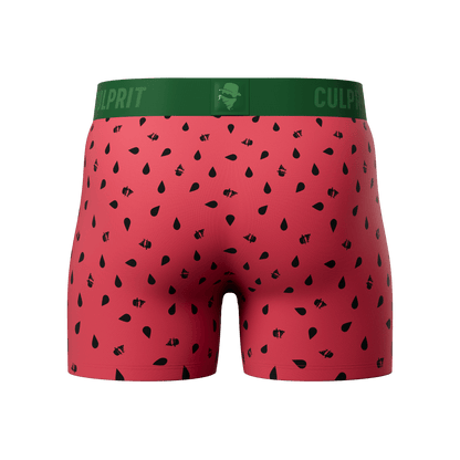 Watermelon 🍉 Boxer Brief w/ fly - Culprit Underwear - Boxer Briefs w/Fly - BB - WMLN - S