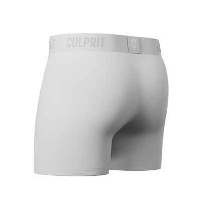 White Hot Solid Boxer Briefs w/ fly - Culprit Underwear - Boxer Briefs w/Fly - BB - WHOT - S