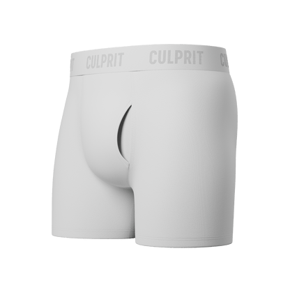 White Hot Solid Boxer Briefs w/ fly - Culprit Underwear - Boxer Briefs w/Fly - BB - WHOT - S
